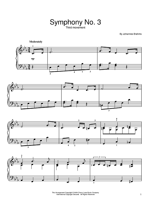 Symphony No. 3, Third Movement Theme
