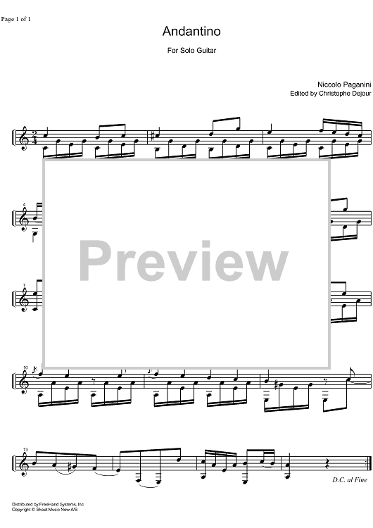 Andantino No. 1 C Major