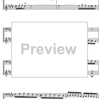 French Suite  6 E Major BWV 817 - Score