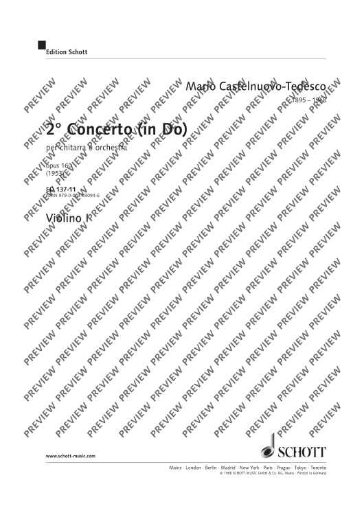 2. Concerto in C - Violin I