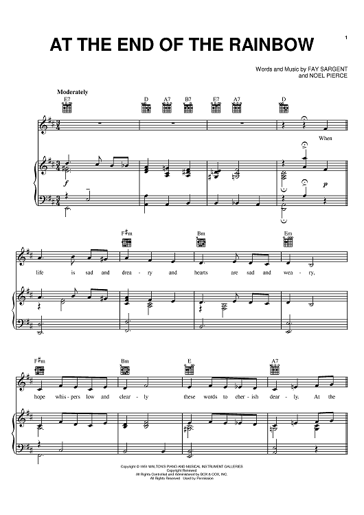 At The End Of The Rainbow At The End Of The Rainbow