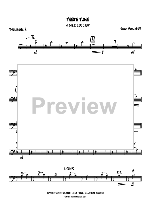 Theo's Tune - Trombone 2
