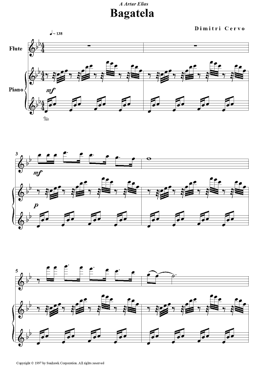 Bagatela - Piano Score