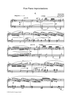 Five Piano Improvisations: 4. Allegretto