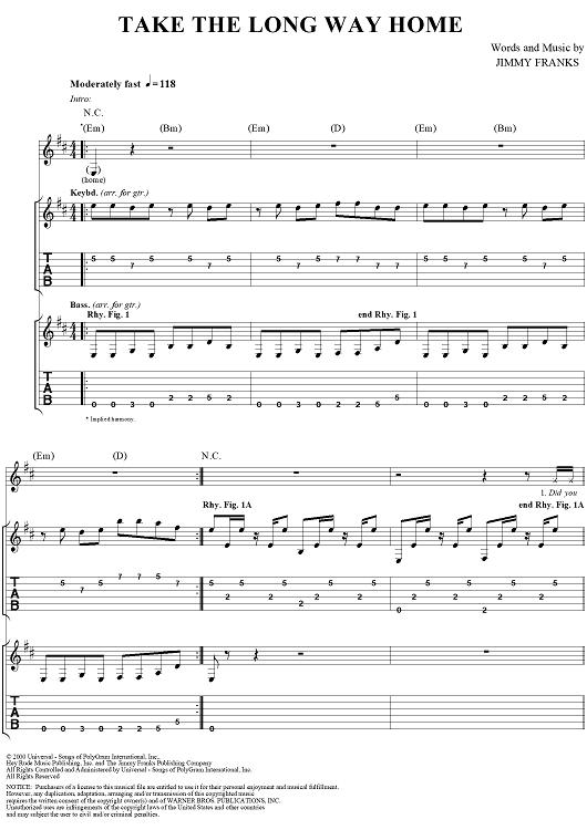 Take the Long Way Home