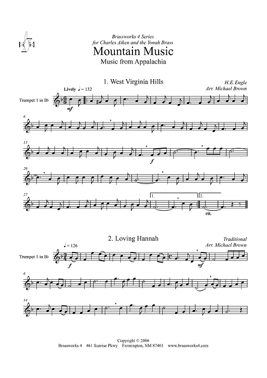 Mountain Music - Trumpet 1 in B-flat