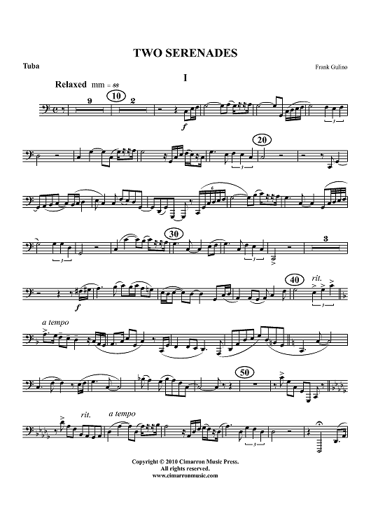 Two Serenades - Tuba