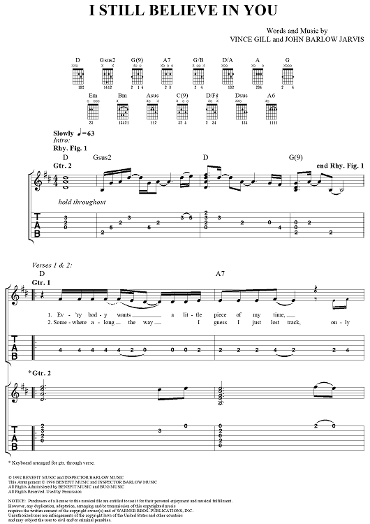 I Still Believe in You