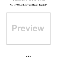Chandos Te Deum in B-flat Major, HWV281: No. 13, O Lord, In Thee Have I Trusted