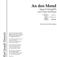 An den Mond Op.71 No. 2