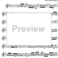 Three Part Sinfonia No. 4 BWV 790 d minor - B-flat Clarinet 2