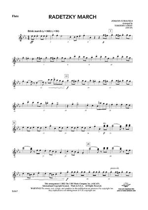 Radetzky March - Flute