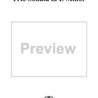 Trio Sonata in E Minor, Op. 3, No. 7