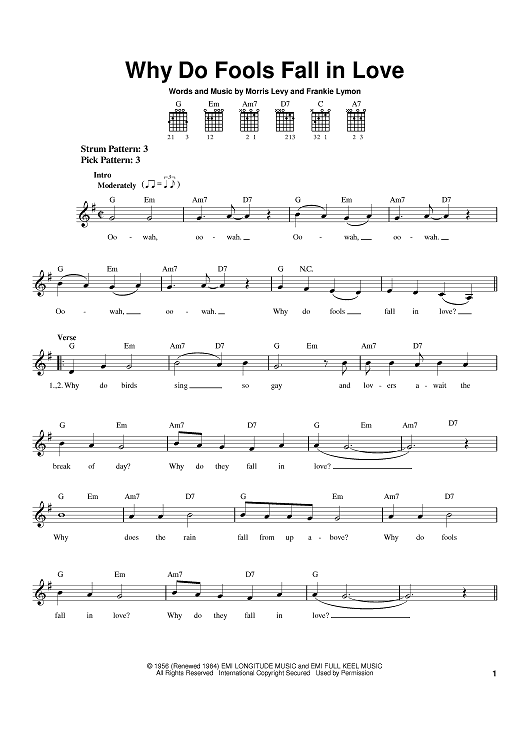 Why Do Fools Fall In Love?