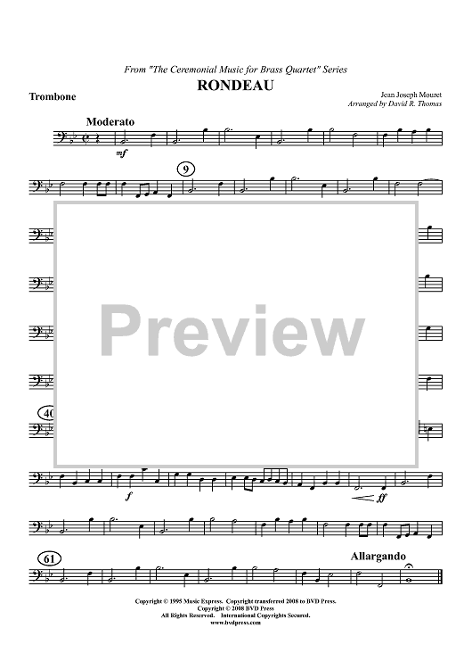Rondeau - Trombone