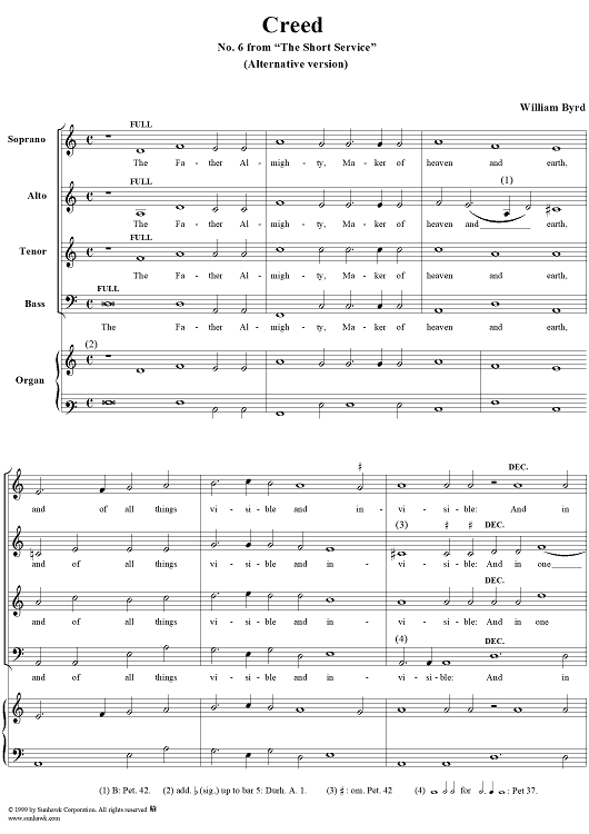 Creed - No. 6 from "Short Service"