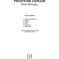 Phantom Tangos - Score Cover