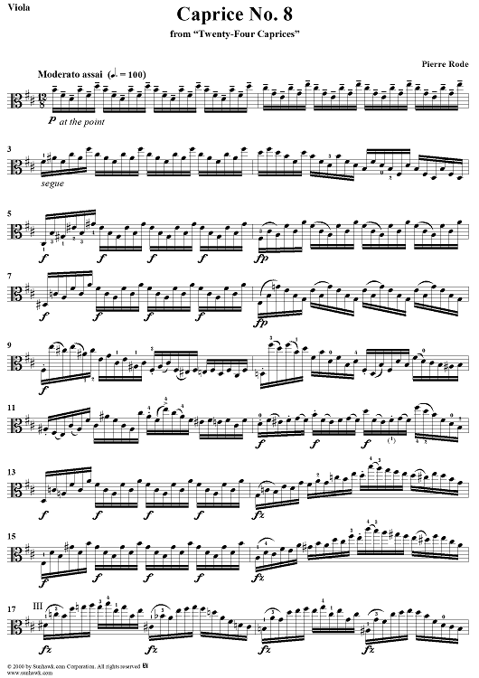 Caprice No. 8 from "Twenty-Four Caprices"