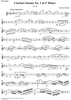 Clarinet Sonata No. 1 - Clarinet