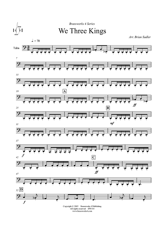 We Three Kings - Tuba