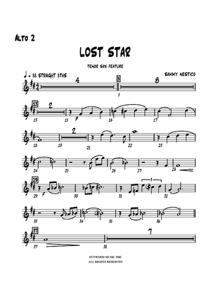 Lost Star - Alto Sax 2