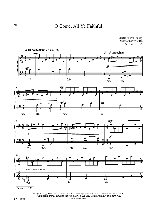 O Come, All Ye Faithful