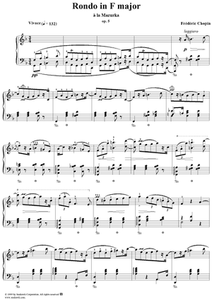 Rondo in F Major, Op. 5