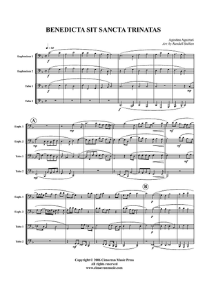 Benedicta Sit Sancta Trinatas - Score