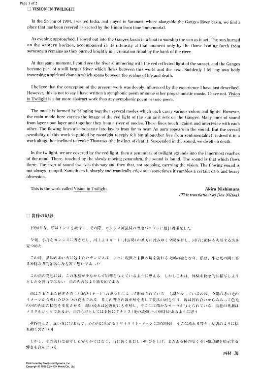 Vision in Twilight - Preface