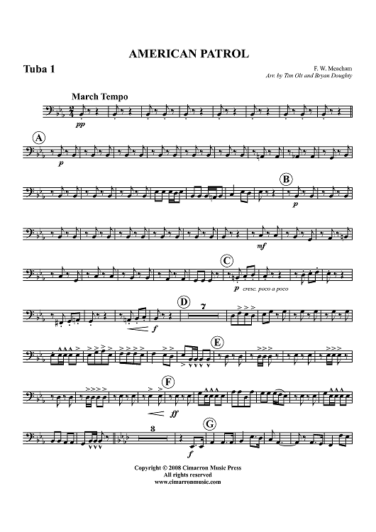 American Patrol - Tuba 1