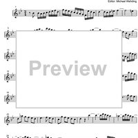 Three Part Sinfonia No.10 BWV 796 G Major - A Clarinet 1