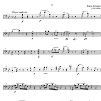 String Trio Bb Major D581B - Cello