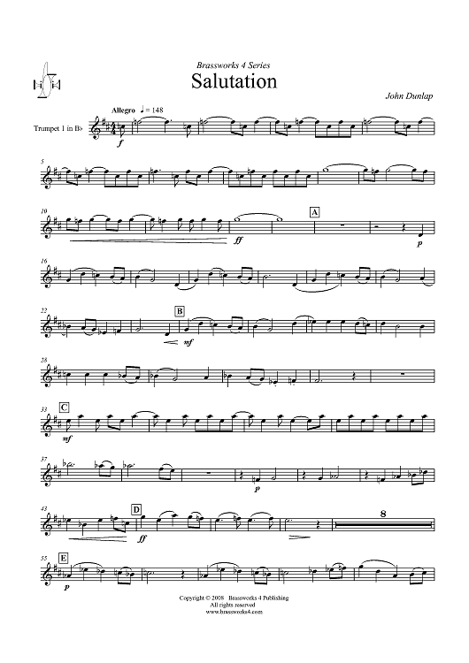 Salutation - Trumpet 1 in B-flat