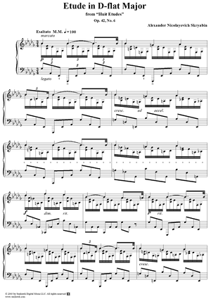 Etude in D-flat Major, Op. 42, No. 6