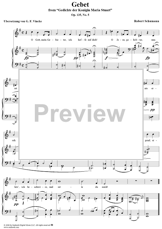 Gebet, Op. 135, No. 5