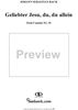 "Geliebter Jesu, du, du allein", Aria, No. 5 from Cantata No. 16: "Herr Gott, dich loben wir" - English Horn