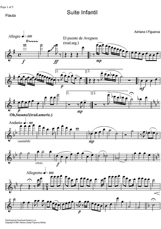 Suite Infantil - Flute