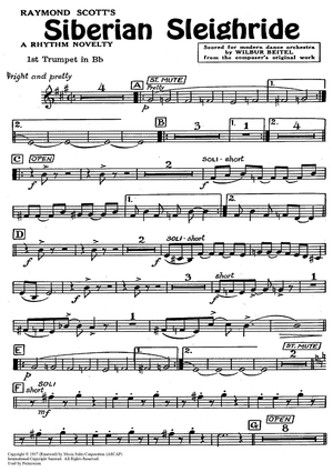Siberian Sleighride - Trumpet 1