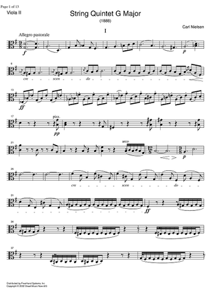 String Quintet G Major - Viola 2