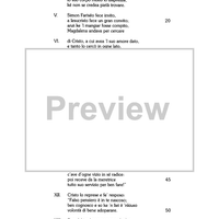 Magdalena, degna da laudare - Score