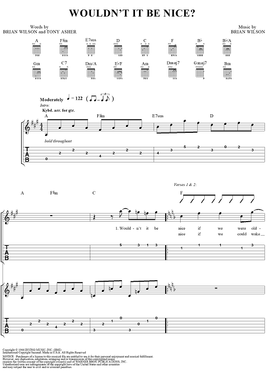 Wouldn't It Be Nice?