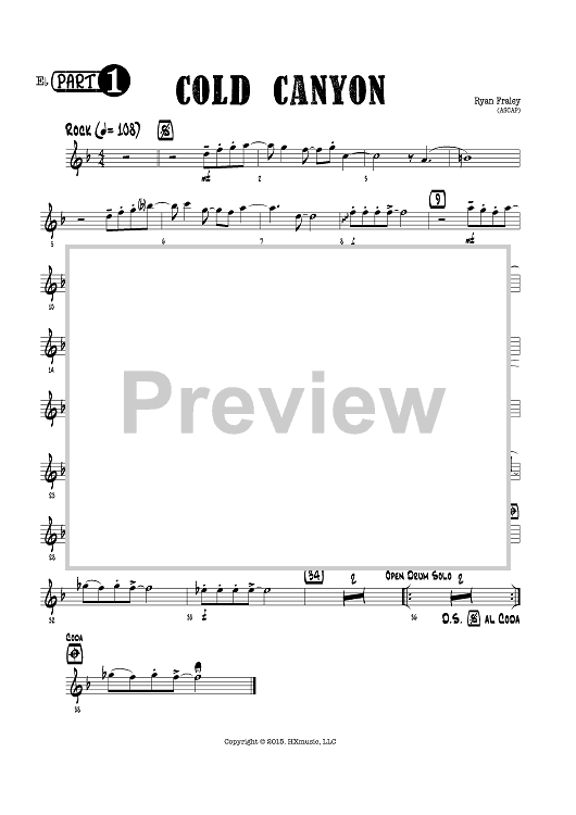 Cold Canyon - Eb Instruments Part 1