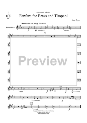 Fanfare for Brass and Timpani - Euphonium 1 TC