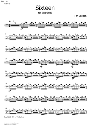 Sixteen - Piano 2