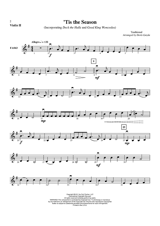 ‘Tis the Season - Violin 2