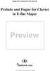 Prelude and Fugue in E-Flat Major  (Ahn 177)