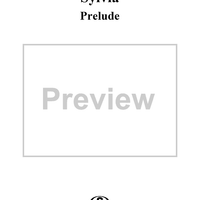 Sylvia: Prelude - Piano Score