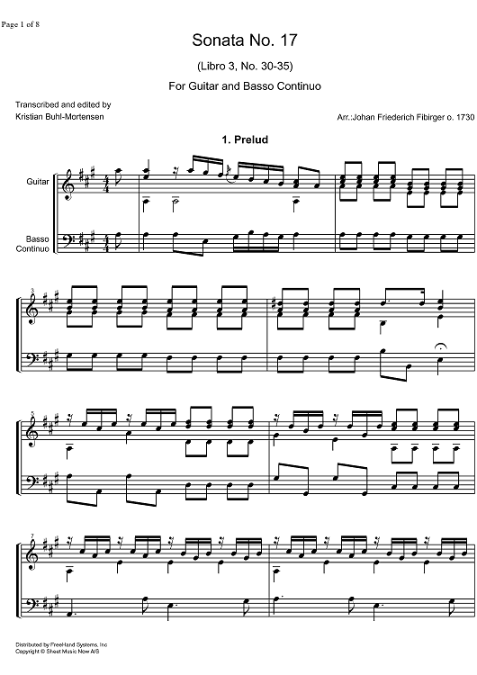 Sonata No.17 Libro  3 No.30-35