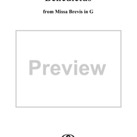 Mass (Missa brevis) No. 1 in G Major, Benedictus