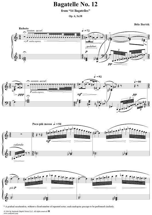 Bagatelle No. 12 "Rubato"
